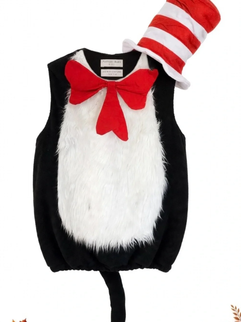 Pottery Barn Kids Dr. Seuss's Cat in the Hat Costume Sz.7-8 kids